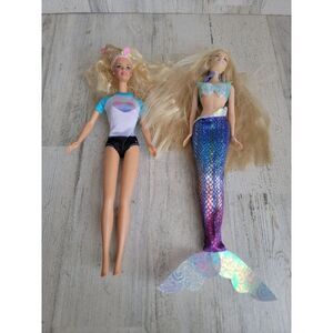 Vintage Barbie mermaid swim suit doll toy collectible set woman